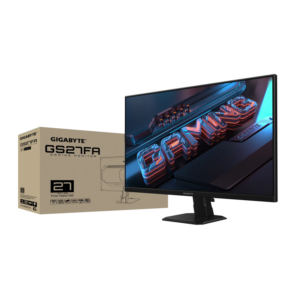 GIGABYTE 27'' SS IPS GS27FA 1MS 180HZ HDMI-DP Gaming Monitör 1920x1080