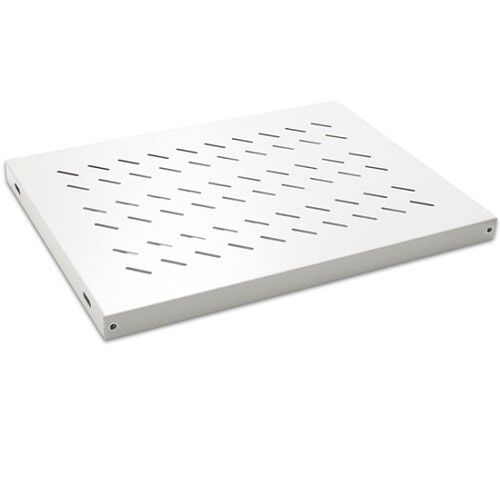 AGER Duvar Tip 19'' 1U D250mm için Sabit Beyaz Kabinet Rafı AA-RMR01U25-A-B1