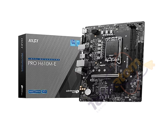 MSI PRO H610M-E DDR5 M2 PCIe NVME HDMI PCIe 16X v4.0 1700p mATX