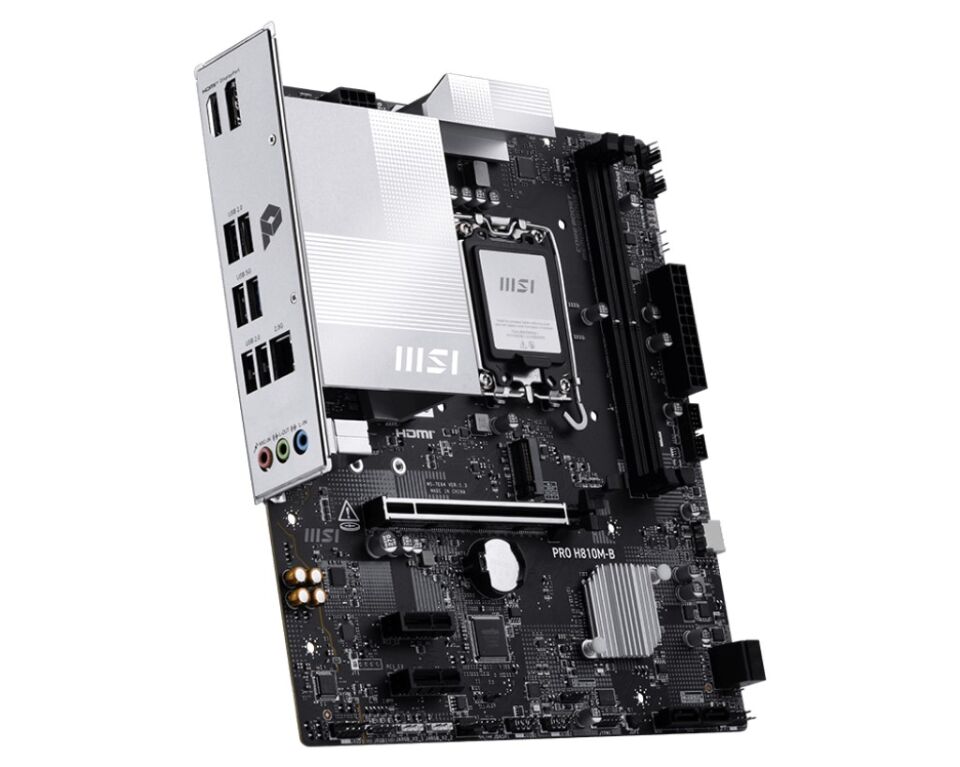 MSI PRO H810M-B DDR5 HDMI-DP PCIE 4.0 1851p mATX