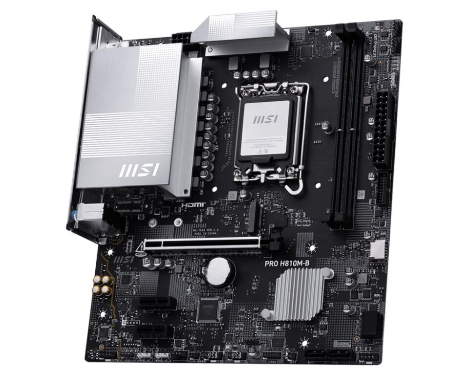 MSI PRO H810M-B DDR5 HDMI-DP PCIE 4.0 1851p mATX