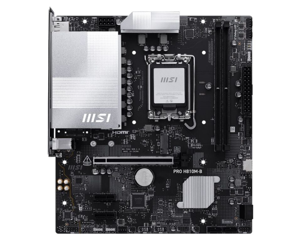 MSI PRO H810M-B DDR5 HDMI-DP PCIE 4.0 1851p mATX