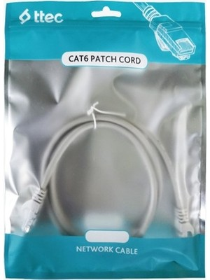 TTEC 0.2metre CAT6 Utp  KBL-PTCH-20CMG Gri Patch Kablo