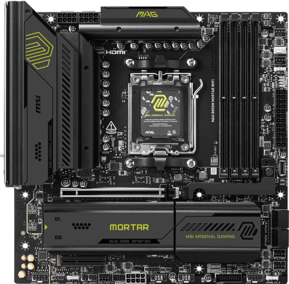 MSI MAG B850M MORTAR WIFI7 DDR5 HDMI-DP PCIE 5.0 AM5 mATX