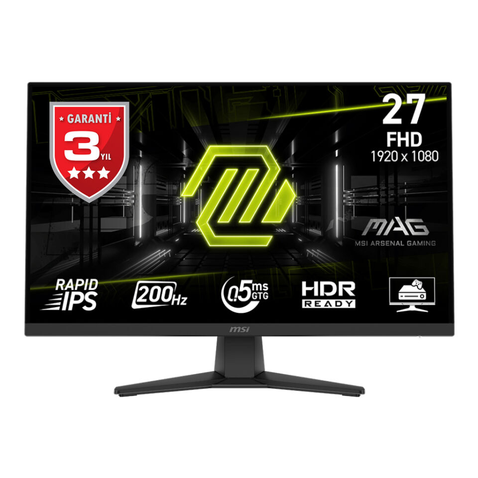 MSI 27'' RAPID IPS MAG 272F 0.5MS 200HZ HDMI-DP Gaming Monitör 1920x1080