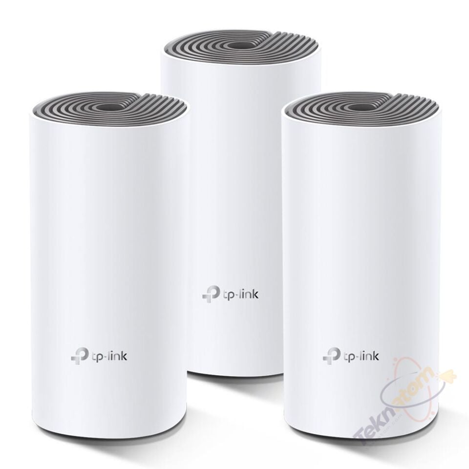 TP-LINK DECO E4-3P WIFI5 AC1200 Dual Band Mesh Router 3-lü set