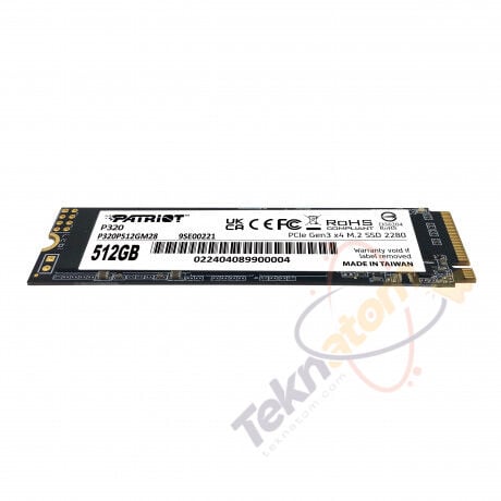 PATRIOT 512GB P320 P320P512GM28 3000-2200MB/s M2 NVME GEN3 Disk