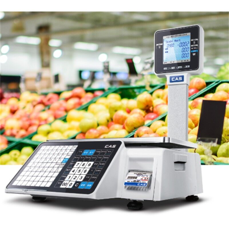 CAS CL3000 P 15 KG RS232 / Ethernet Boyunlu Barkodlu Terazi