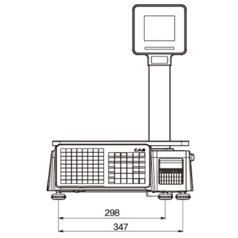 CAS CL3000 P 15 KG RS232 / Ethernet Boyunlu Barkodlu Terazi