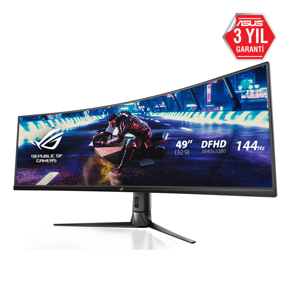 ASUS 49'' VA ROG STRIX XG49VQ 1MS 144HZ HDMI-DP TYPEC Kavisli Gaming Monitör 3840x1080 / 90LM04H0-B01170