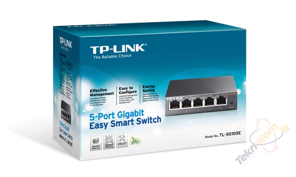 TP-LINK 5port Gigabit Yönetilebilir Switch TL-SG105E