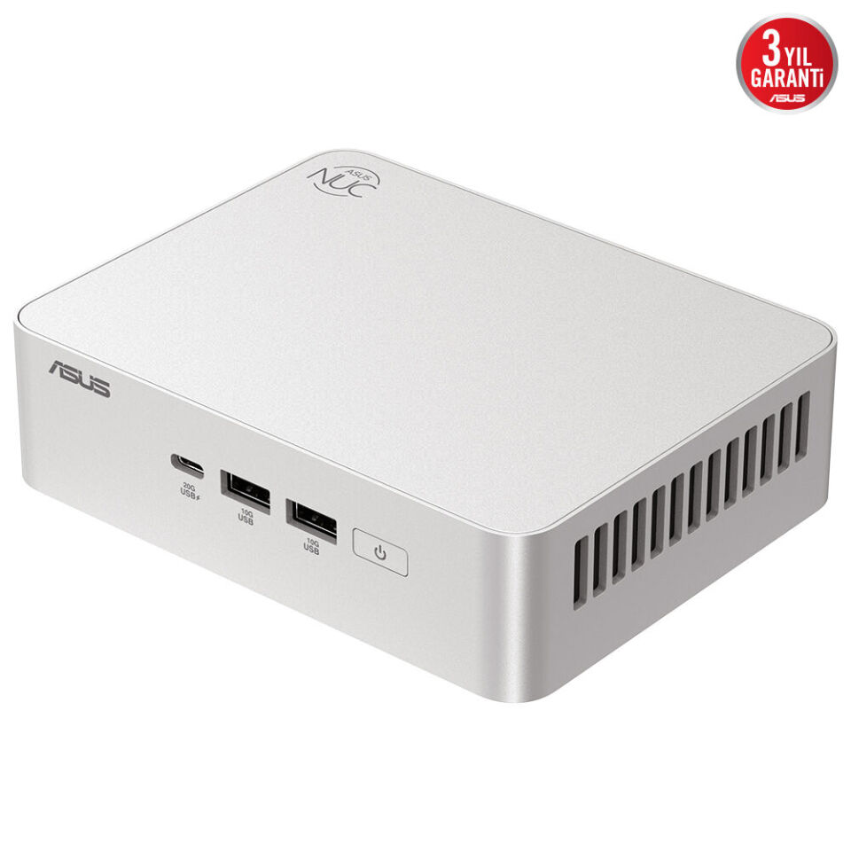 ASUS ULTRA 225H-RAM-DİSK YOK-FDOS MINI PC GÜMÜŞ / NUC15 PRO+ RNUC15CRSU500002