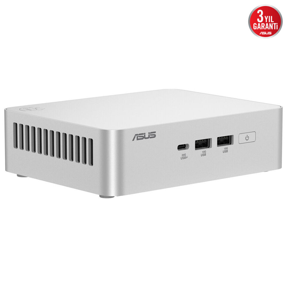 ASUS ULTRA 225H-RAM-DİSK YOK-FDOS MINI PC GÜMÜŞ / NUC15 PRO+ RNUC15CRSU500002