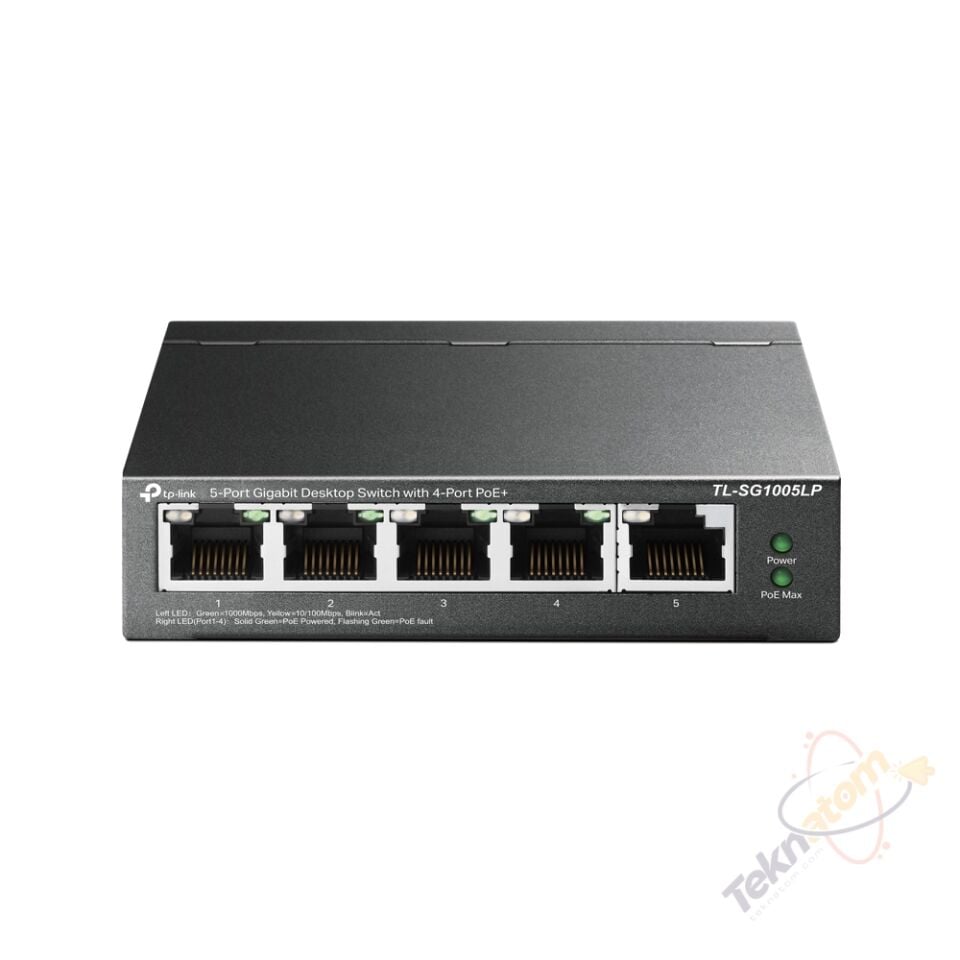 TP-LINK 4port PoE 40w Gigabit Switch TL-SG1005LP
