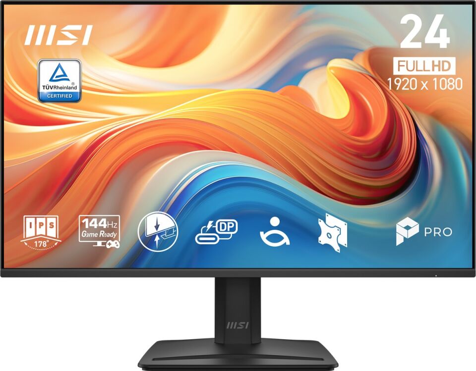 MSI 23.8'' IPS PRO MP242 E14C 4MS 144HZ HDMI-DP Ev Ofis Monitörü 1920x1080