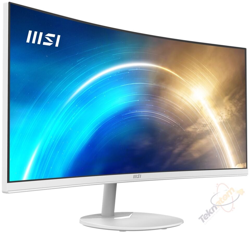 MSI 34'' VA PRO MP341CQW 1MS 100HZ HDMI-DP Kavisli Kurumsal Monitör Beyaz 3440x1440