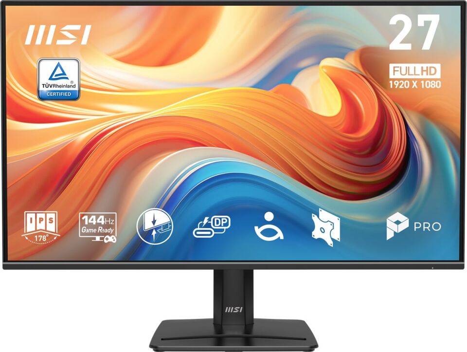 MSI 27'' FLAT IPS PRO MP272 E14C 1ms 144Hz HDMI-DP TYPEC Ev Ofis Tipi Monitör 1920x1080