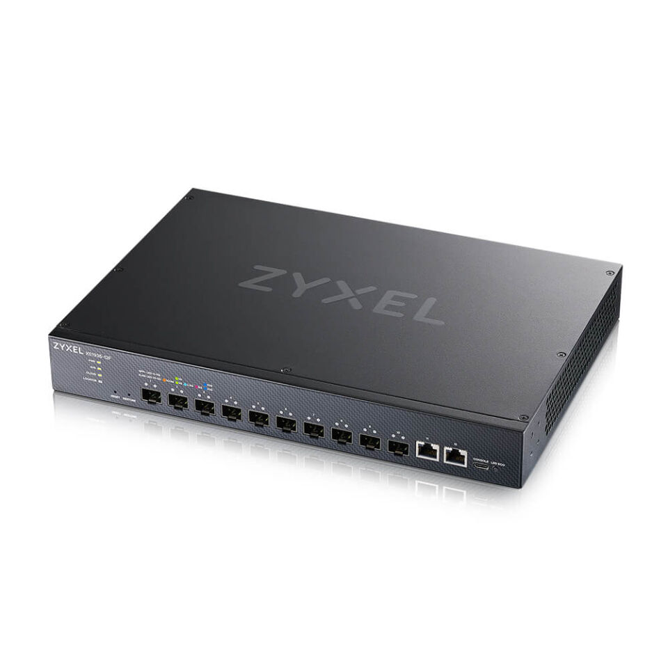 ZYXEL 10-10GbE SFP+ / 2-10GbE Uplink Layer 3 Yönetilebilir Switch XS1935-12F