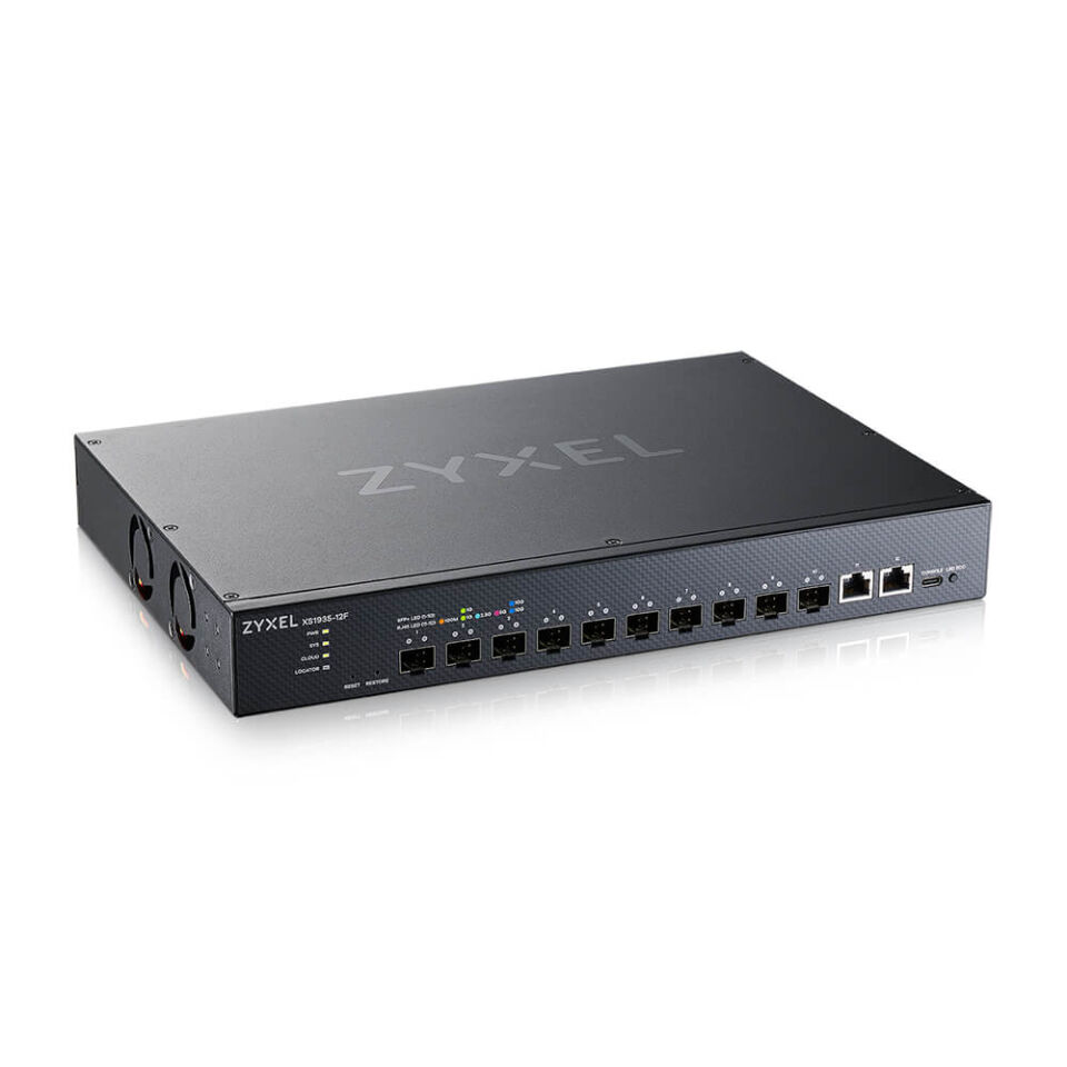 ZYXEL 10-10GbE SFP+ / 2-10GbE Uplink Layer 3 Yönetilebilir Switch XS1935-12F