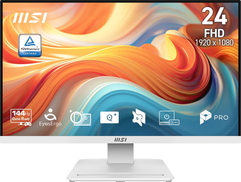 MSI 23.8'' VA PRO MP241W E14V 4MS 144HZ HDMI-DP Kurumsal Monitör 1920x1080 Beyaz