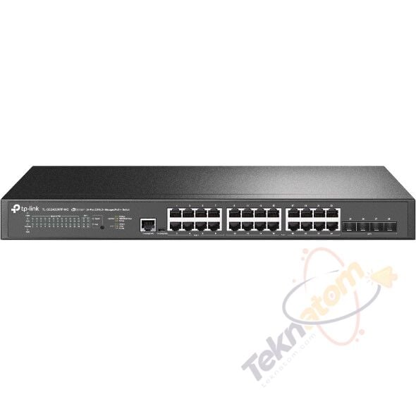TP-LINK 24port 16port PoE 500w 4-SFP 10GbE / 2.5GbE Yönetilebilir Switch