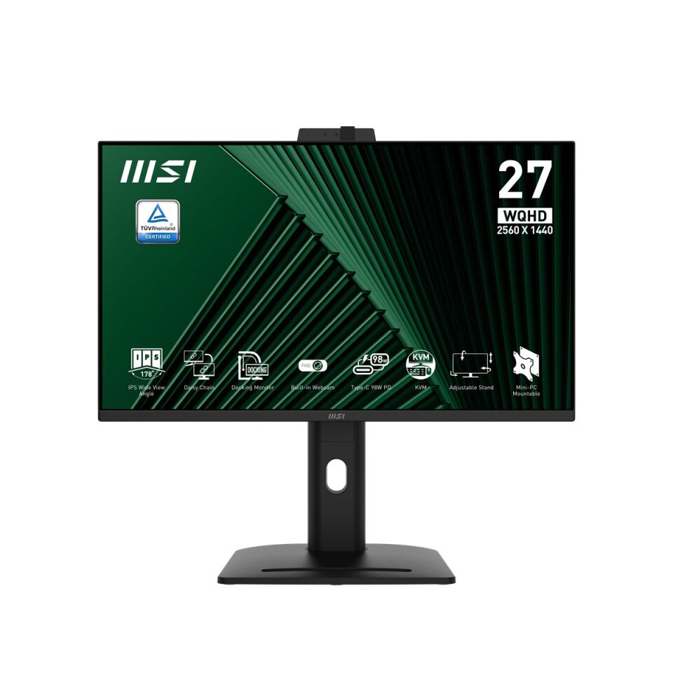 MSI 27'' FLAT IPS PRO MP275QPDG 1MS 144HZ HDMI-DP Kurumsal Monitör 2560x1440