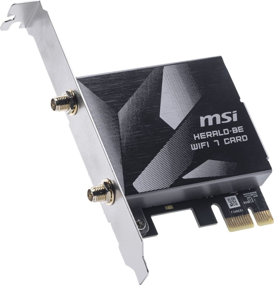 MSI HERALD BE9400 WIFI7 Kablosuz PCIe Adaptör