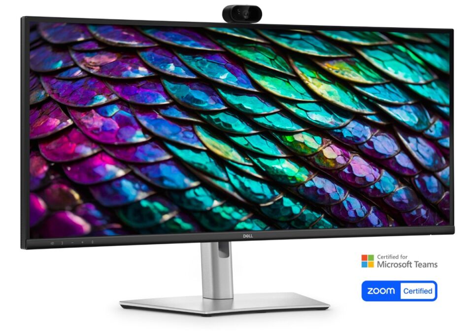 DELL 34'' IPS PRO P 34 P3426WEB 5MS 100HZ HDMI-DP TYPEC Kameralı Video Konferans Monitör 3440x1440