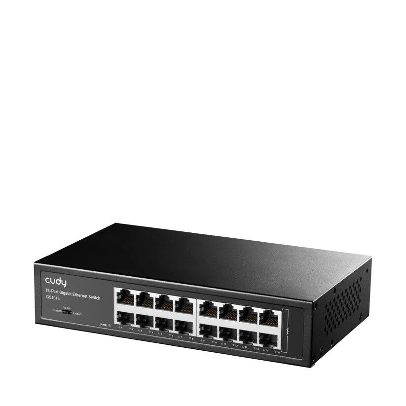 CUDY 16port Gigabit Yönetilemez Switch Metal Kasa GS1016