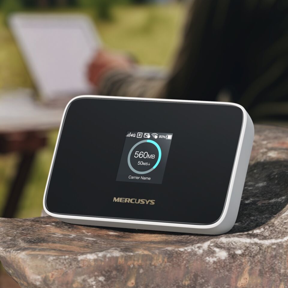 MERCUSYS MT115 4G LTE Wıfı6 AX300 Taşınabilir Router Bataryalı