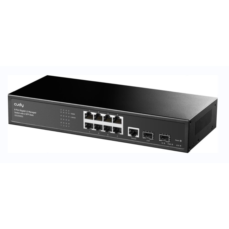 CUDY 8port Gigabit Yönetilebilir Switch GS2008S2