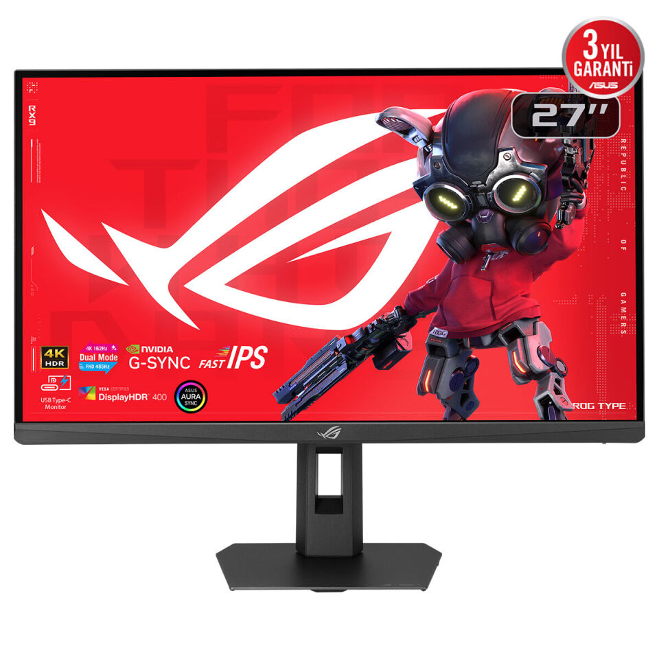 ASUS 27'' FAST IPS ROG STRIX XG27UCGR 1MS DUAL 160-320HZ HDMI-DP TYPEC Gaming Monitör 3840x2160 / 90LM0CS0-B01371
