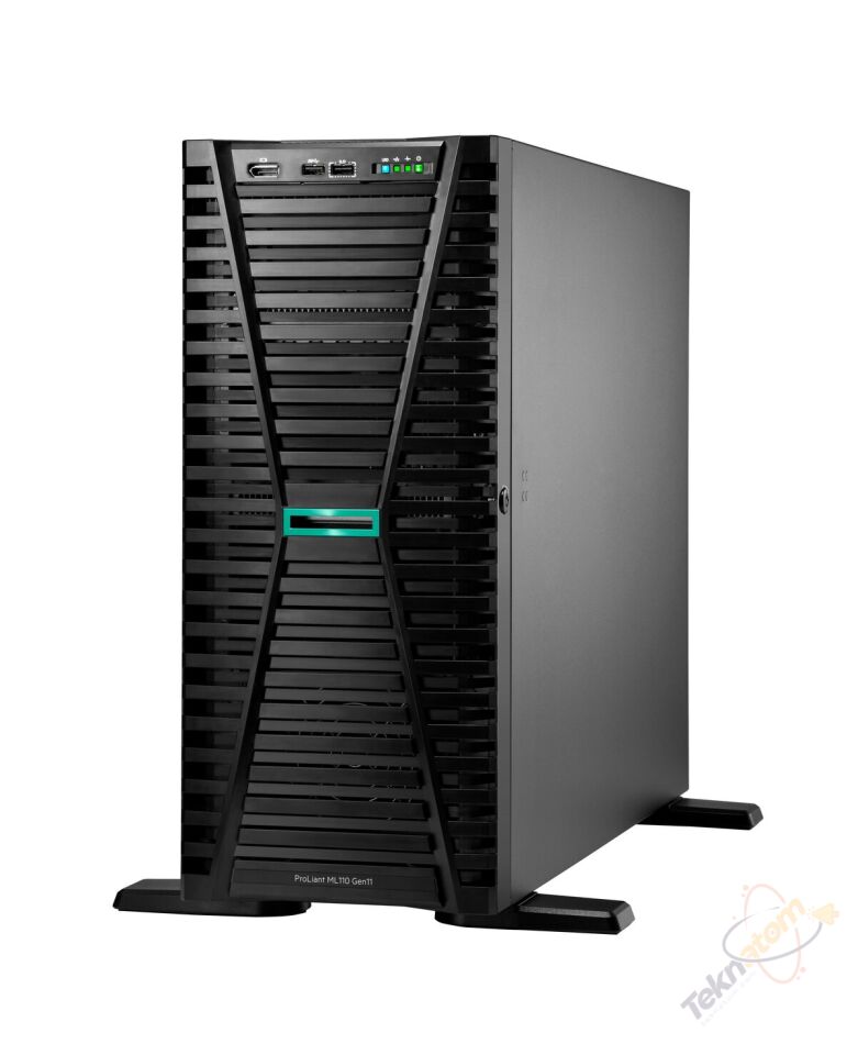 HPE PROLIANT ML110 G11 P81774-425 XEON 3508U-32GB DDR5 RDIMM-2X480GB+4X960GB SSD-2x1000w Tower Sunucu