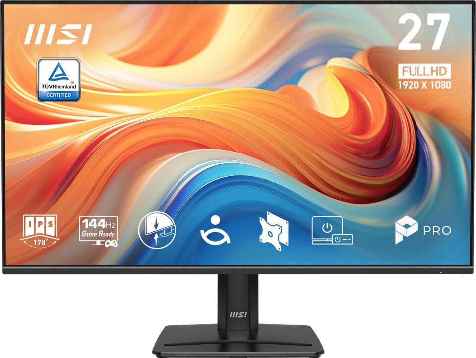 MSI 27'' FLAT IPS PRO MP271 E14A 1MS 144HZ HDMI-DP Kurumsal Monitör 1920x1080