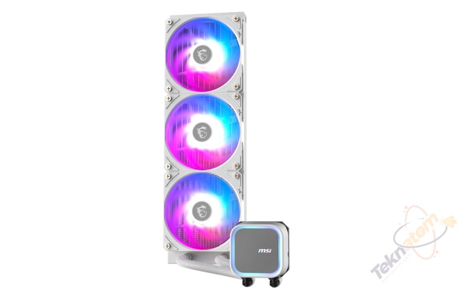 MSI 360mm MAG CORELIQUID A13 360 WHITE ARGB AM5-1851p Sıvı Soğutmalı İşlemci Fanı Beyaz