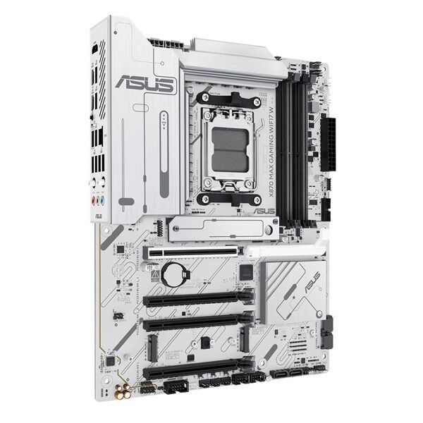 ASUS X870 MAX GAMING WIFI7 W DDR5 HDMI DP PCIE 5.0 AM5 ATX BEYAZ