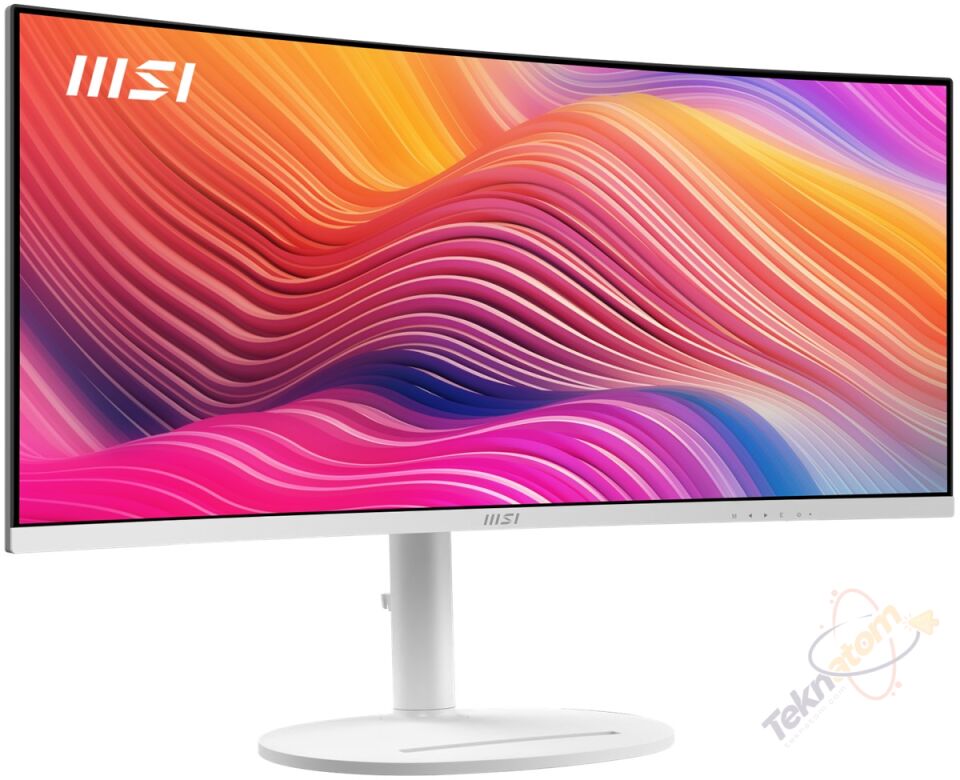 MSI 34'' VA MODERN MD342CQPW 1MS 120HZ HDMI-DP Ev Ofis Monitörü Beyaz 3440x1440