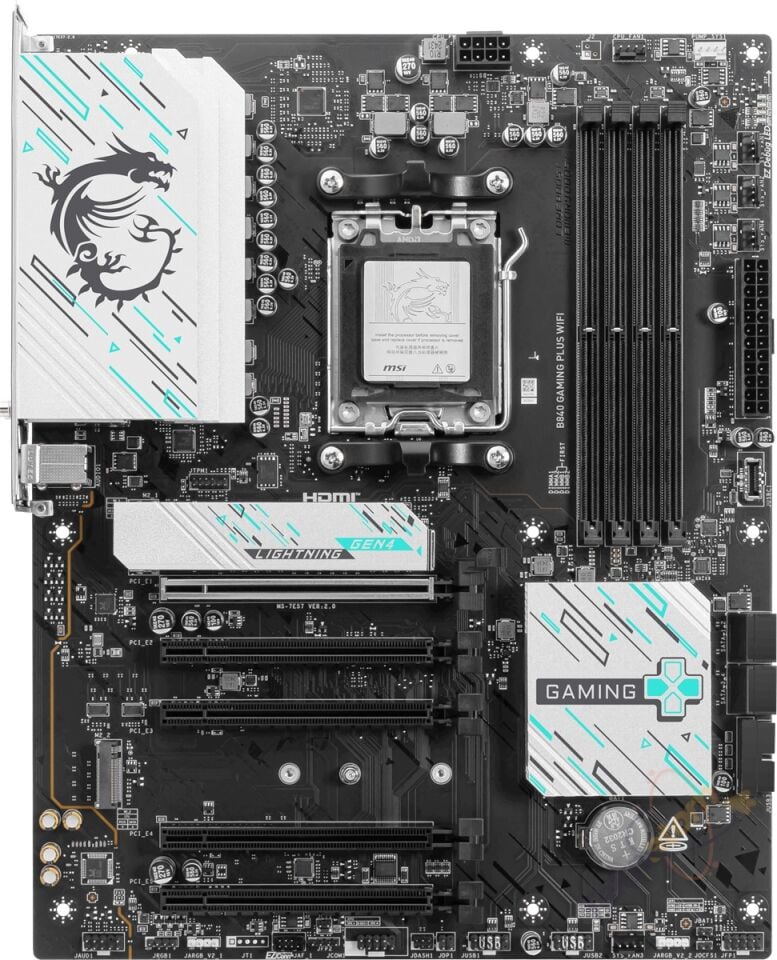 MSI B840 GAMING PLUS WIFI7 DDR5 HDMI-TYPEC PCIE 4.0 AM5 ATX