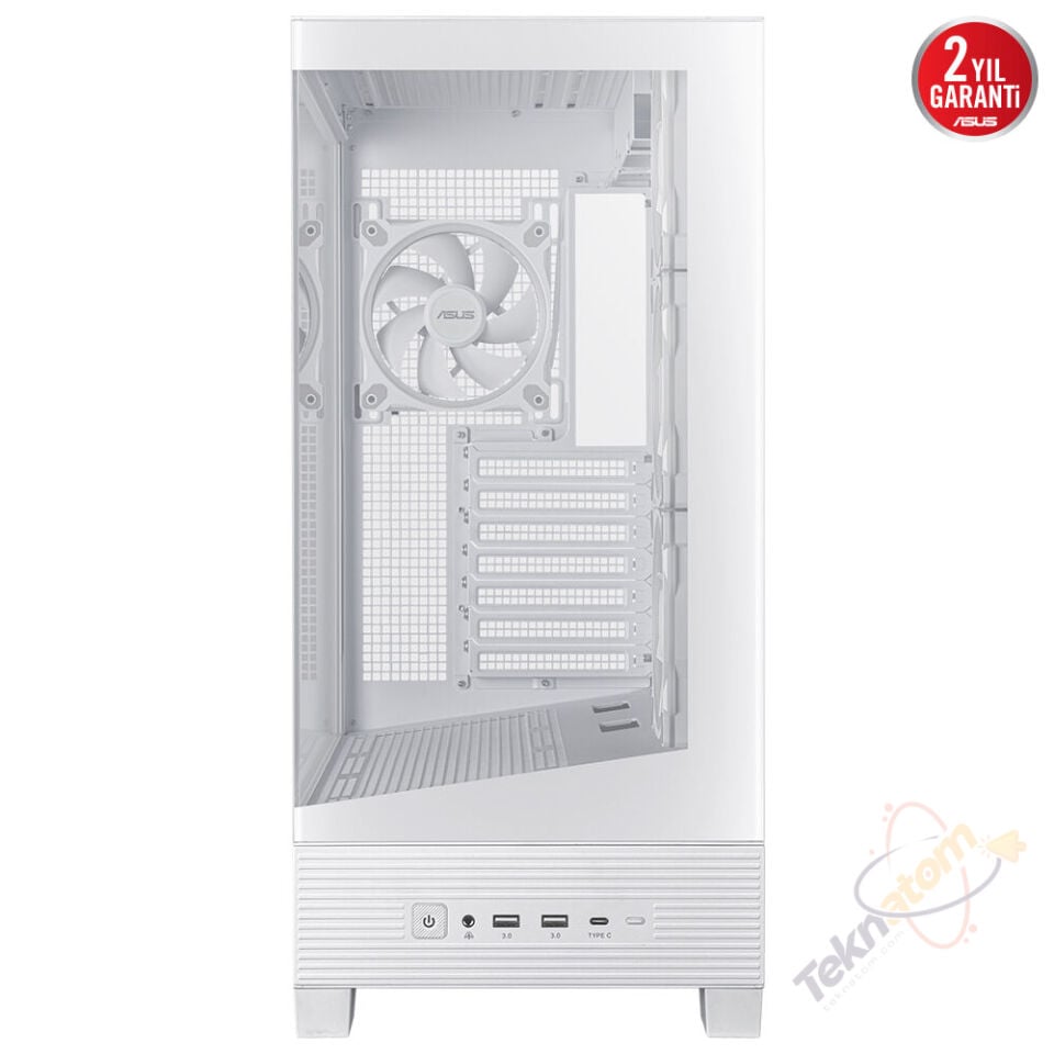 ASUS A31 PLUS TG ARGB WHITE Gaming Mid-Tower PC Kasası Beyaz / 90DC00R3-B19000