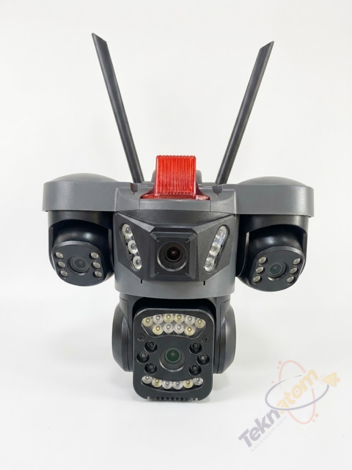 VIVA 4MP 4Lens PT Speed Dome 4G Solar Kamera SIM-864