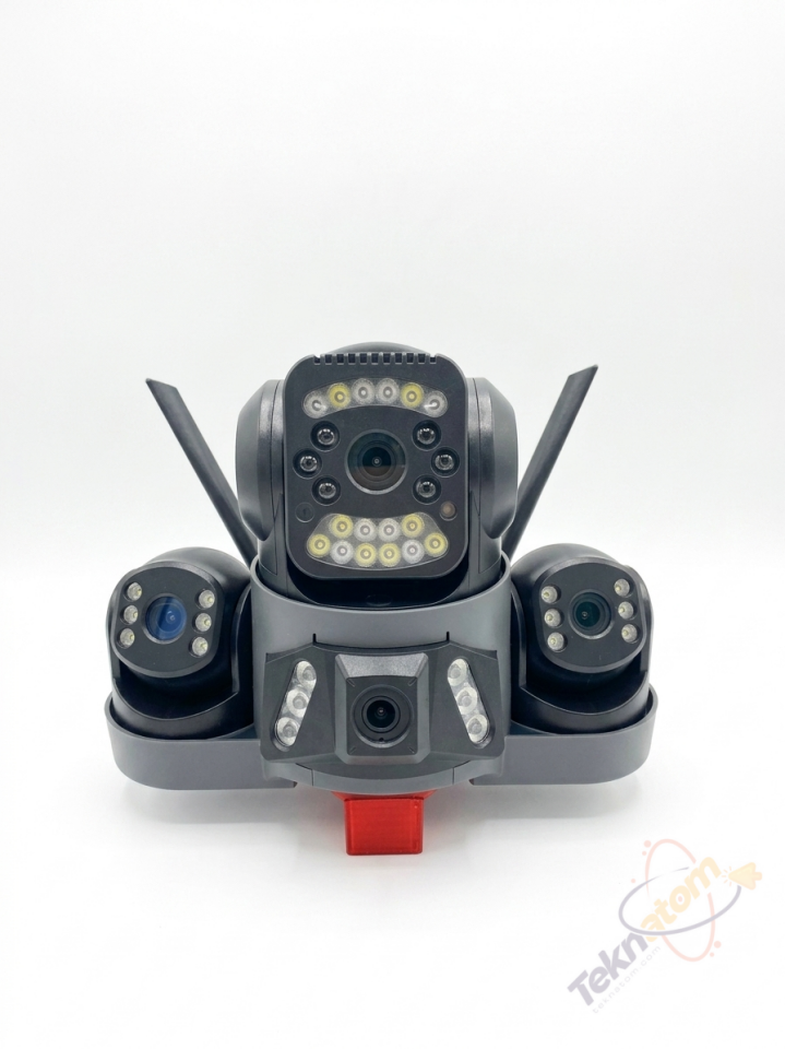 VIVA 4MP 4Lens PT Speed Dome 4G Solar Kamera SIM-864