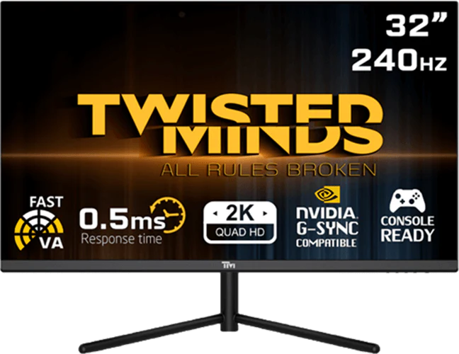 TWISTED 32'' VA TM32QHD240VA 0.5ms 240Hz HDMI-DP  Gaming Monitör (2560X1440)