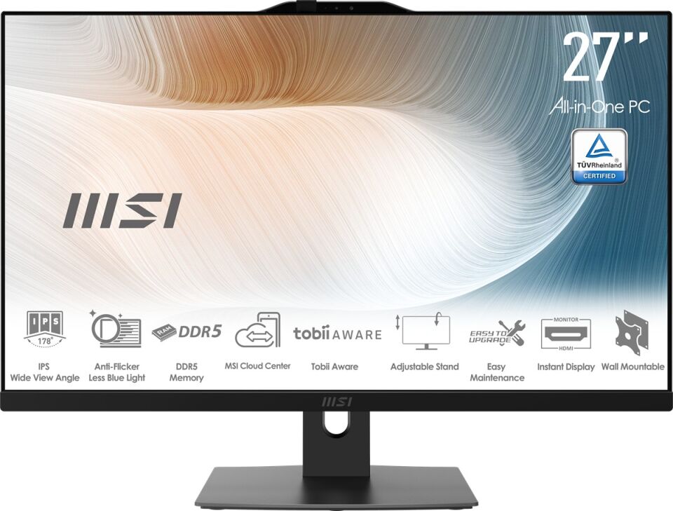 MSI AIO 27'' CORE 7 150U-16GB DDR5 RAM-1TB NVME-FDOS / MODERN AM272P 1M-1094XEU