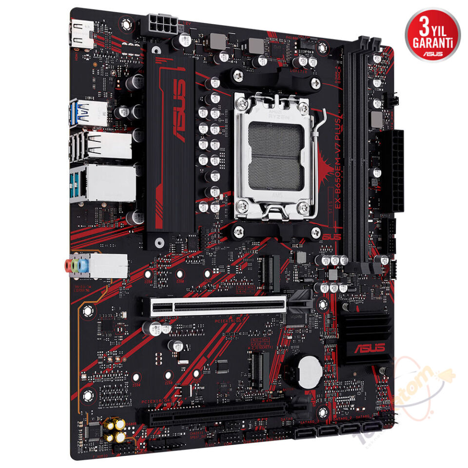 ASUS EX-B650EM-V7 PLUS DDR5 HDMI PCIE 4.0 AM5 mATX / 90MB1LXM-M0EAY0