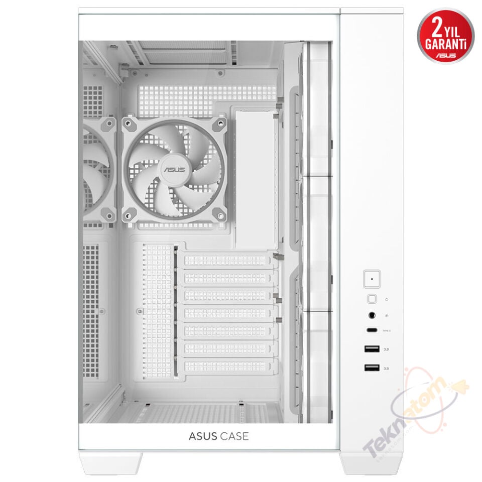 ASUS A32 PLUS TG ARGB Gaming Mid-Tower PC Kasası Beyaz / 90DC00S3-B19000