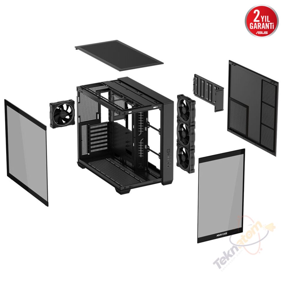 ASUS A32 PLUS TG ARGB Gaming Mid-Tower PC Kasası /  90DC00S0-B19000