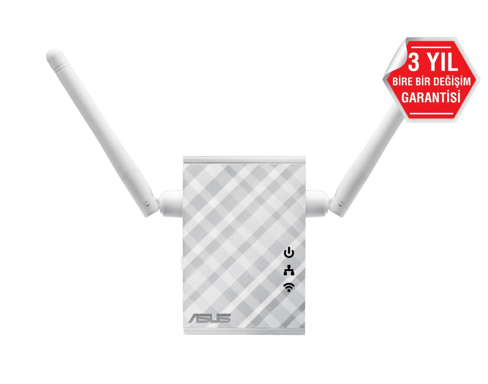 ASUS RP-N12 N300 2.4GHZ Mesafe Genişletici EV Ofis Tipi 2x 2dbi sabit anten