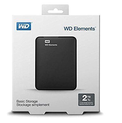 WD 2TB 2.5'' ELEMENTS WDBU6Y0020BBK-WESN USB 3.2 Harici Disk