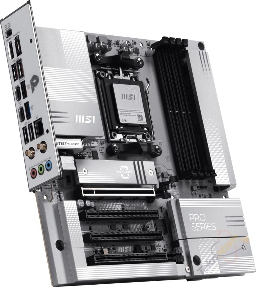 MSI PRO B850M-A WIFI7 PZ DDR5 HDMI-DP TYPEC PCIE 5.0 AM5 mATX BEYAZ