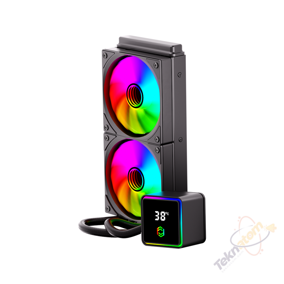 FRISBY 240MM 2FCL-240B ARGB 240 AM5-1851p Sıvı Soğutmalı İşlemci Fanı